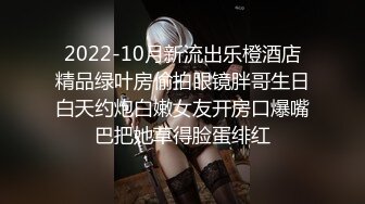 2022-10月新流出乐橙酒店精品绿叶房偷拍眼镜胖哥生日白天约炮白嫩女友开房口爆嘴巴把她草得脸蛋绯红